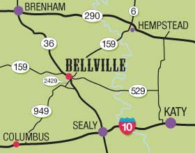 Map Bellville Silver Saddle